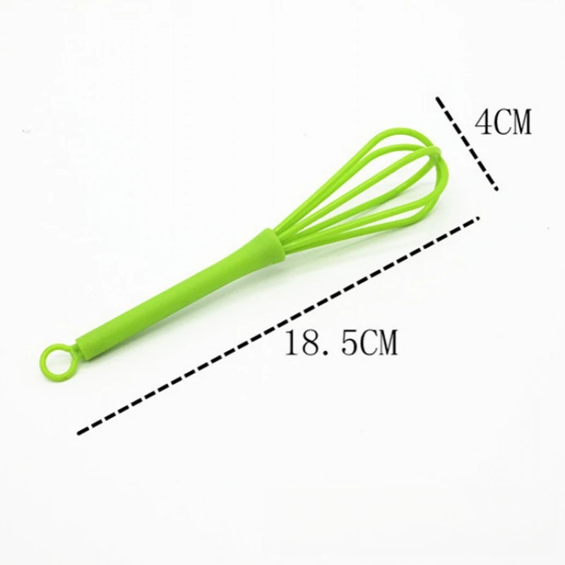 1pc mini manual de silicone multifuncional batedor de ovo duradouro utensílios de cozinha domésticos