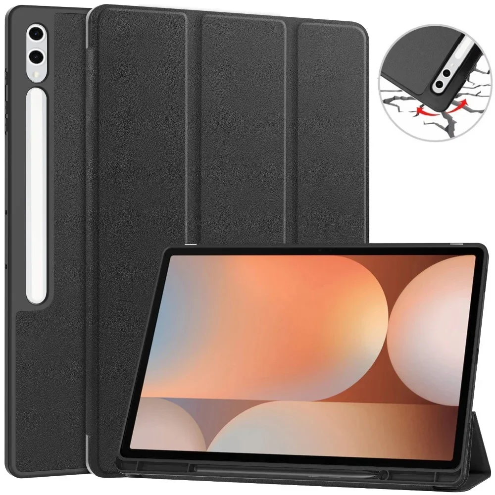 Etui na tablet Samsung Tab S10 Ultra 14,6 cala SM-X920 PU Leather TPU Back Stand Tablet dla Galaxy Tab S10 Ultra Case z uchwytem na pióro