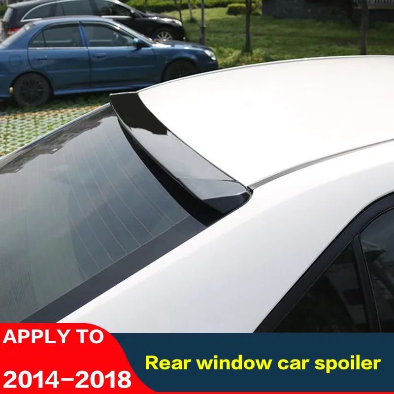 CEYUSOT For Roof Spoiler Accessories Toyota Corolla ABS Material Car Window Rear Lip Black Tail Wing Body Kit Refit 2014-2018