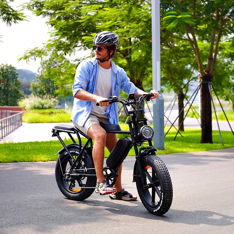 Hydraulic brake fat tire electric bicycle 20 inches electric fatbike in fat tire electric bike