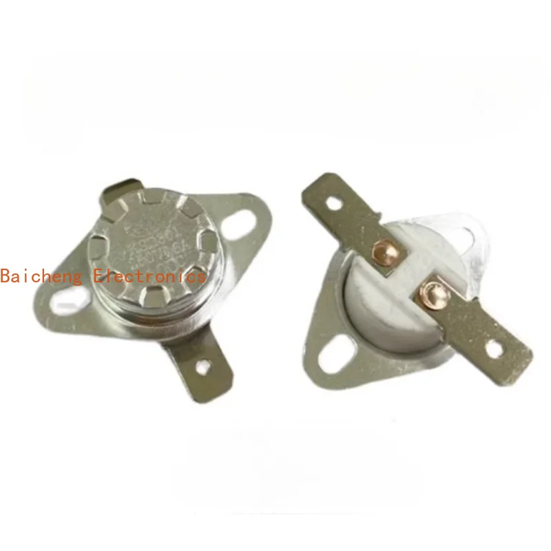 

10PCS KSD301/KSD302 temperature control switch flat foot fixing ring 16A 180 degrees normally open and normally closed