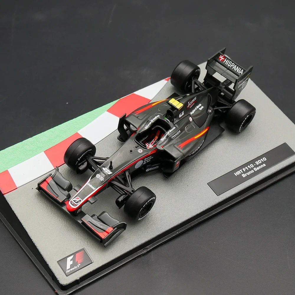 Ixo 1:43 HRT F110 2010 Bruno Senna Diecast Car Model Metal Toy Vehicle