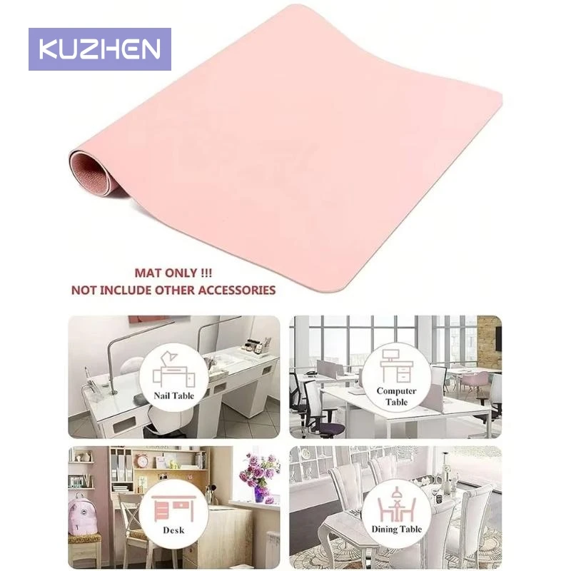 

Foldable Nail Art Table Mat PU Leather Studio Desk Mat Nail Armrest Cushion Waterproof Hand Rest Pad Easy Cleaning Manicure Mat