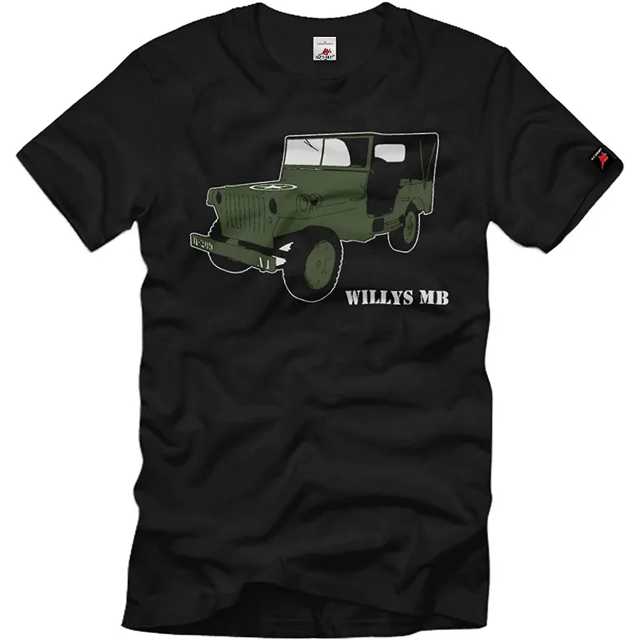 تي شيرت رجالي من الجيش ويليز إم بي يو إس ستريتكراجيج جيليندفاغن شاحنة عسكرية WK2 #4