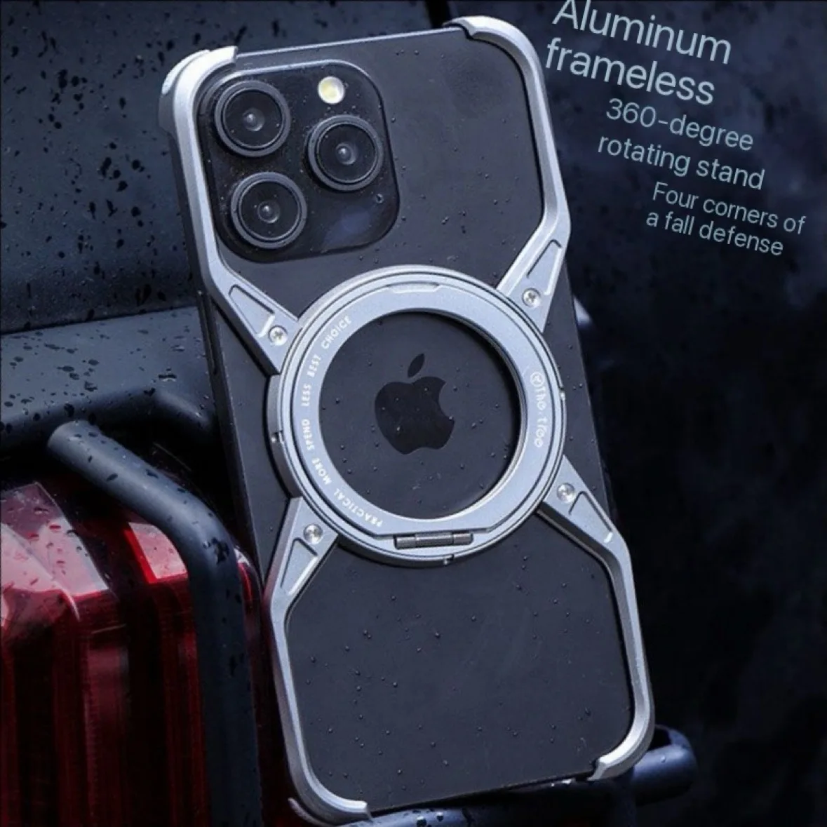 

Роскошный чехол-бампер из алюминиевого сплава нестандартной формы для iPhone 17, 16, 15, 14, 13 Pro Max, 17 Pro Max с защитой объектива, металлический корпус