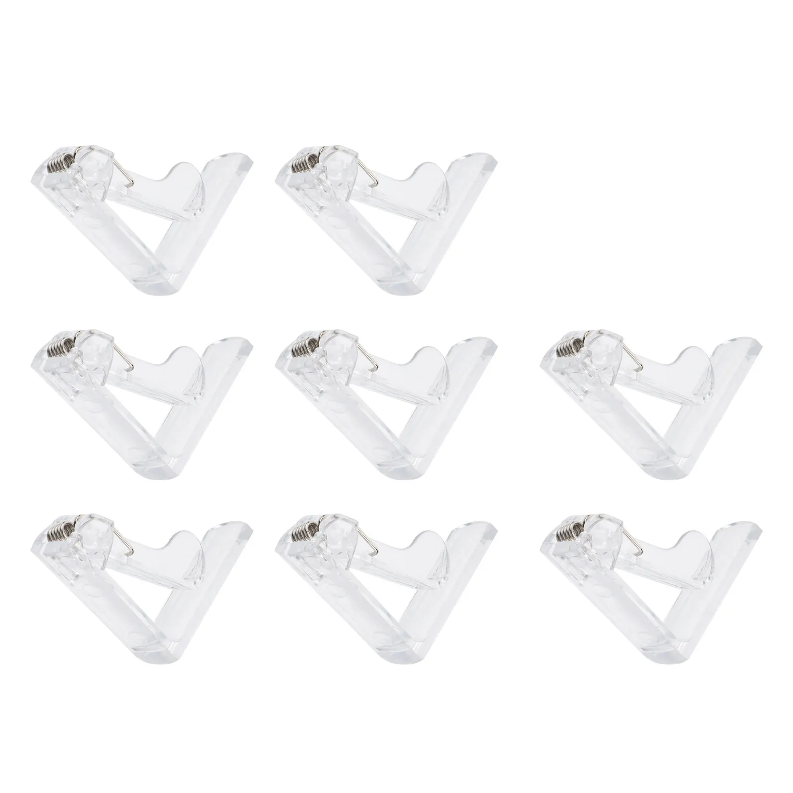 8Pcs Premium Stainless Steel Tablecloth Clips Secure Fit Most Table Thicknesses Windproof for Weddings Parties Picnics Buffets