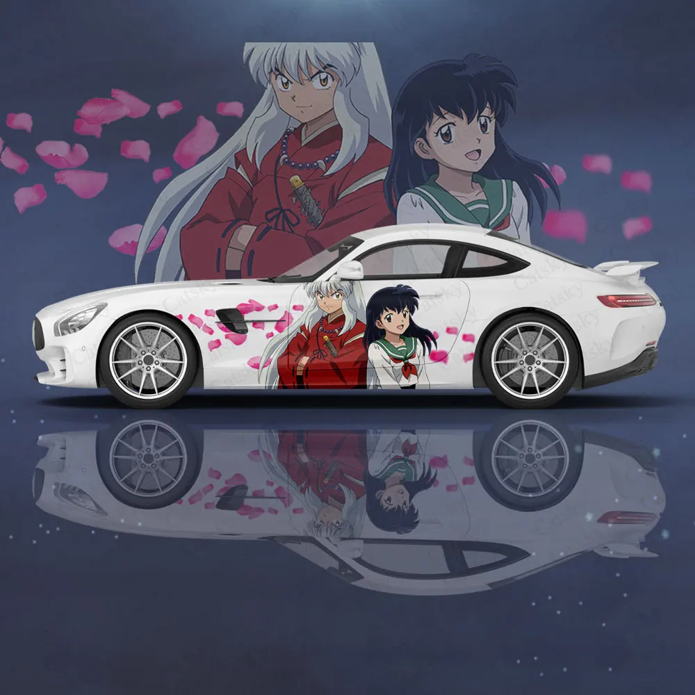 

Custom Inuyasha Japanese Anime Girl 2pcs Car Sticker for Universal Large Car Decal Car Sticker for Univers Car Sticker Decor