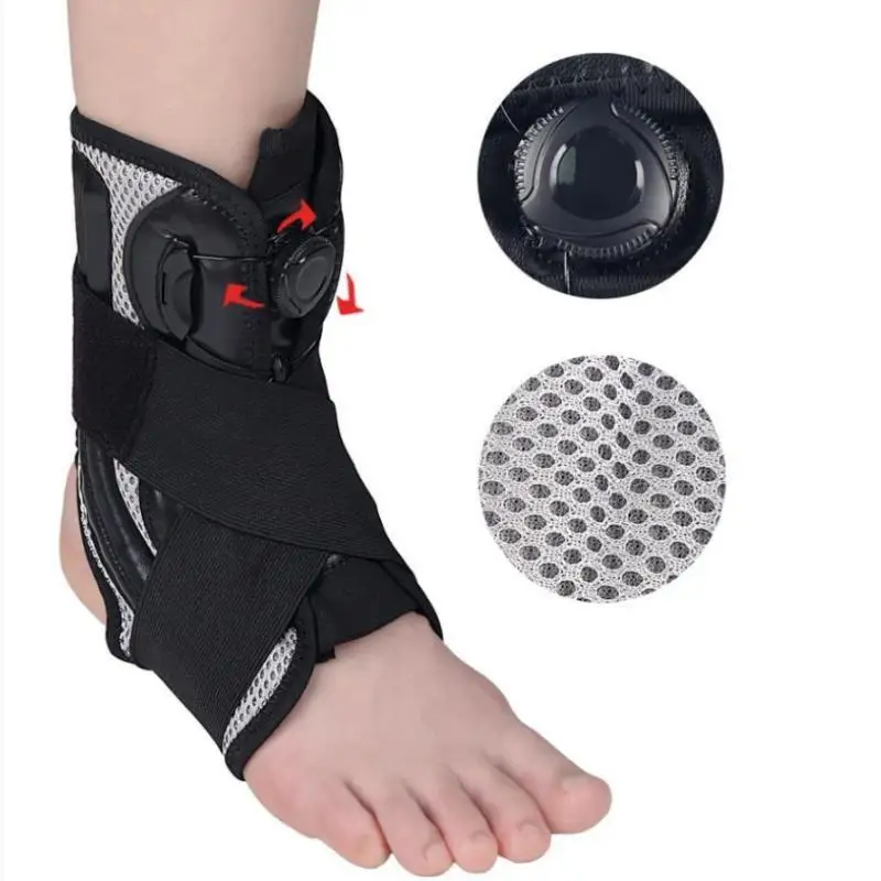 1Pcs Ankle Protector Brace Adjustable Sport Ankle Support for Sprain Ankle Strap Gym Fitness Football Sports Safety Men Women