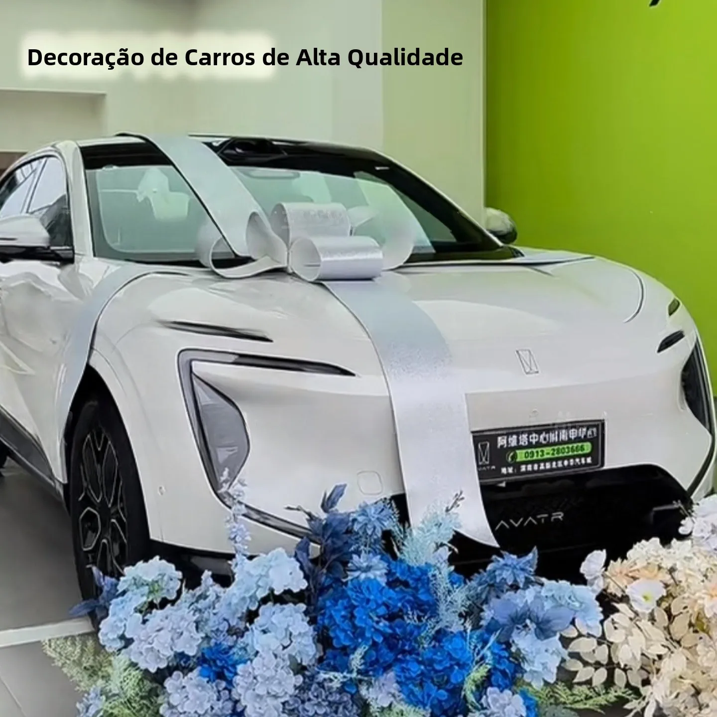 nuova-decorazione-per-consegna-auto-nodo-argentato-per-showroom-a4l-4s-composizione-floreale-decorativa-per-auto