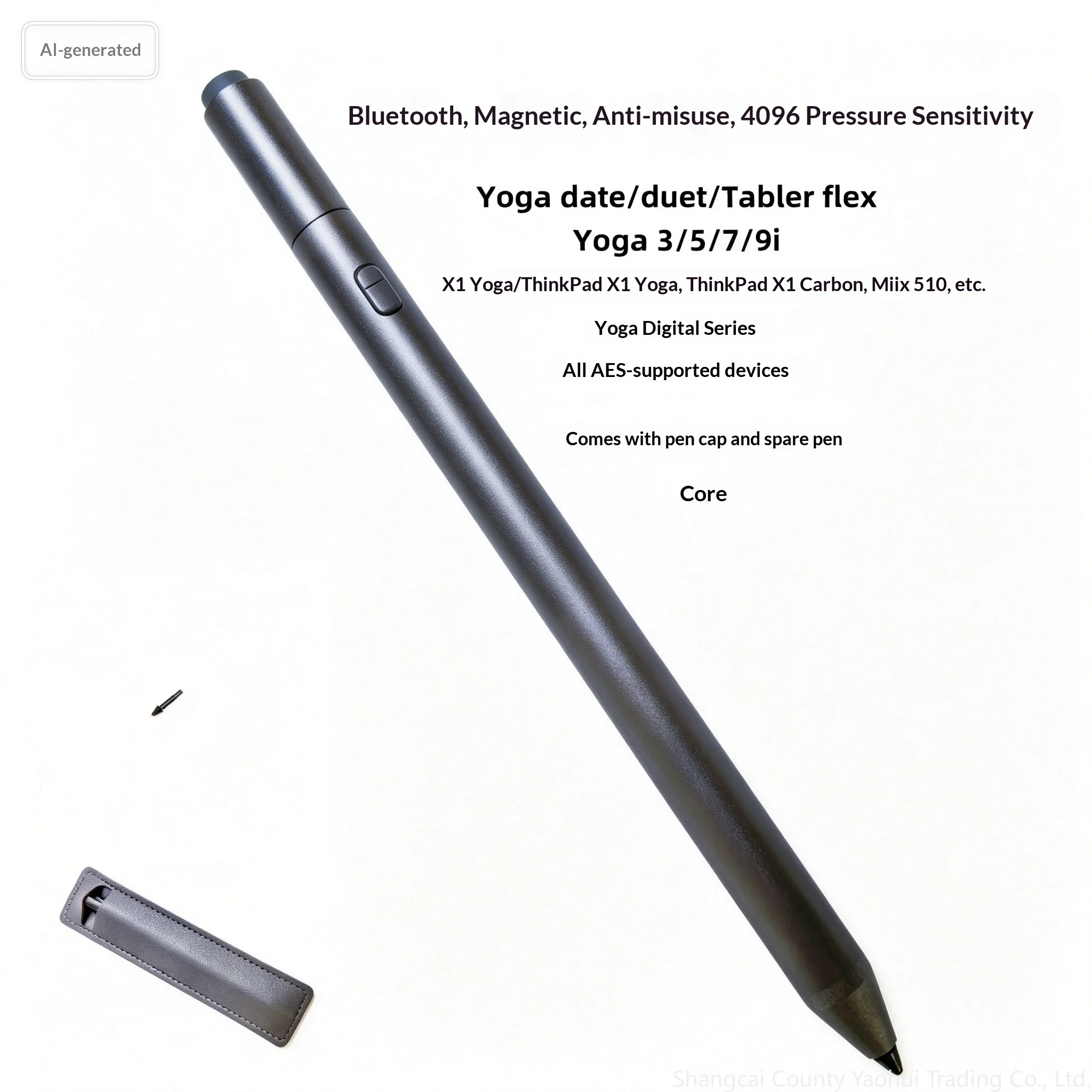 For Lenovo 2nd Gen X1 Extreme P53 Stylus Pen P40 Bluetooth Touch Pen 4096 Pressure Sensitivity Active Pen 2