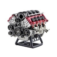 Mini V8 Car Engine Physical Model, High-difficulty Assembly Toy, Science Experiment Kit