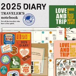 Traveler's TN 2025  Planner Weekly Monthly Plan Inner Core Hand Account Pad Board Inner Page Folder Standard Passport Edition