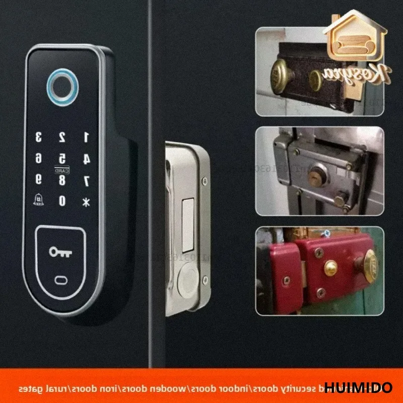 Anti-theft Door Changed Fingerprint Lock Waterproof Password Lock Courtyard Smart Lock Stainless Steel