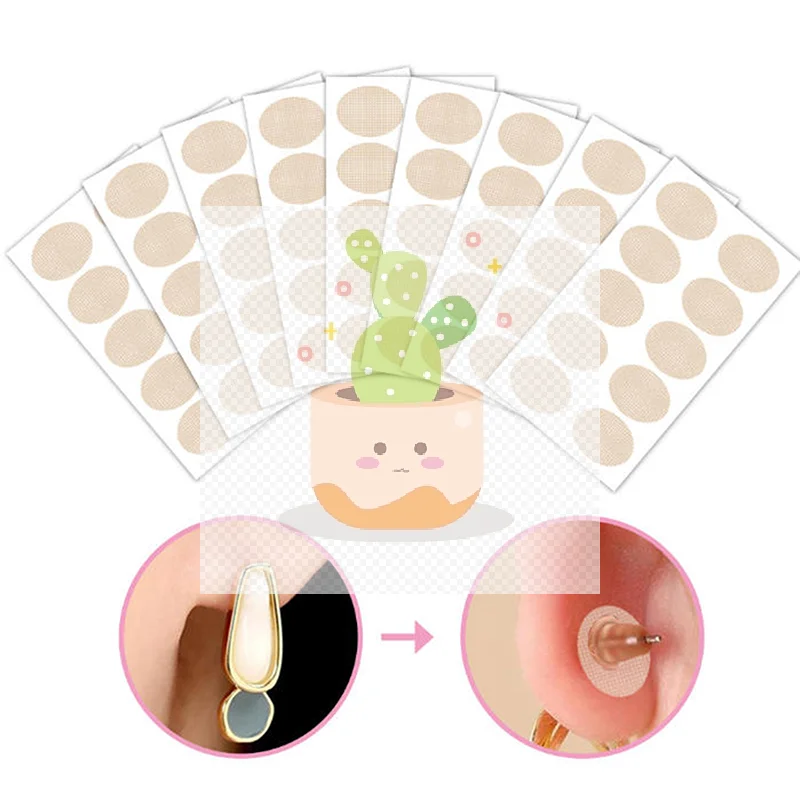 10-500 Patches Nude/Transparent Earlobe Support Stickers For Prevent Stretched Or Torn Protective Relieve Strain Daily Wear