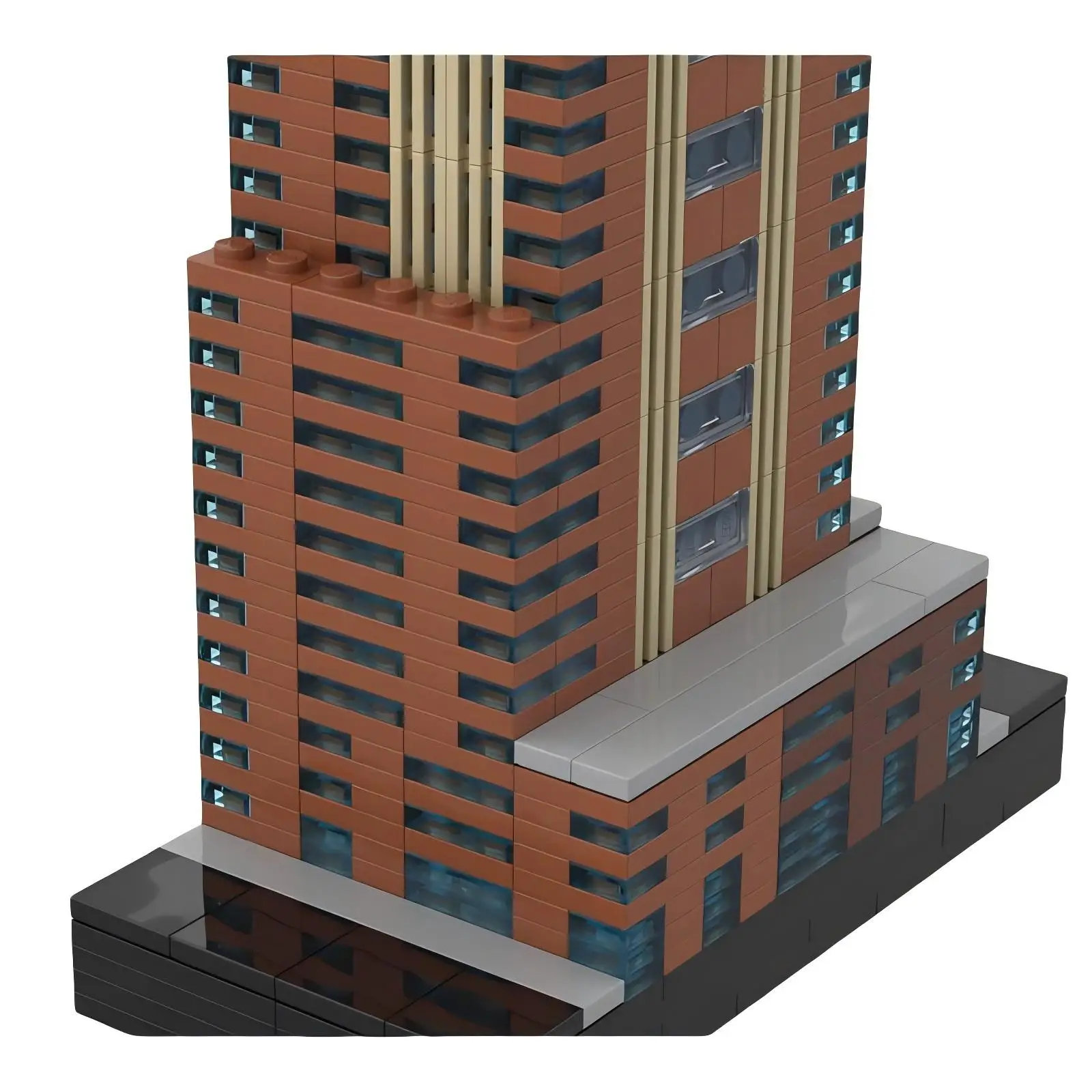 Creatividad ciudad punto de referencia arquitectura Carnegie Hall Tower escala 1:650 modelo de bloques de construcción chico juguete de montaje regalo de cumpleaños para adultos