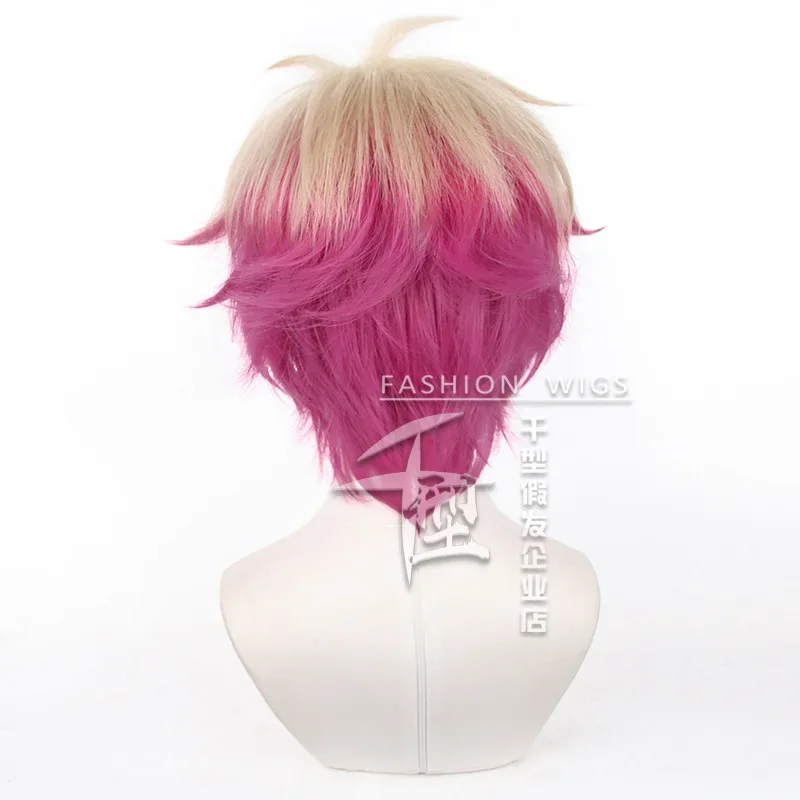 BLUE LOCK Alexis Ness Cosplay Wig Short Linen Rose Red Wig Cosplay Anime Cosplay Wigs Heat Resistant Synthetic Wigs