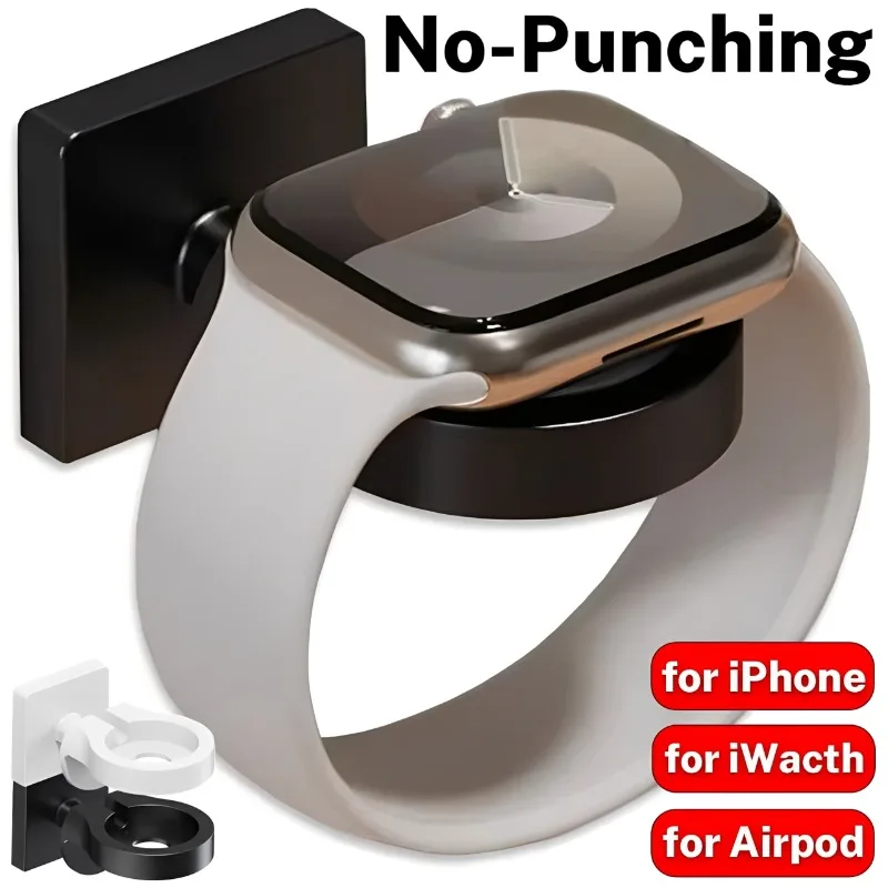 

Portable No-punching Charger Stand for Apple Watch Serie 8 Ultra Desktop Watch Station Dock for AirPods iPhone Charging Holder