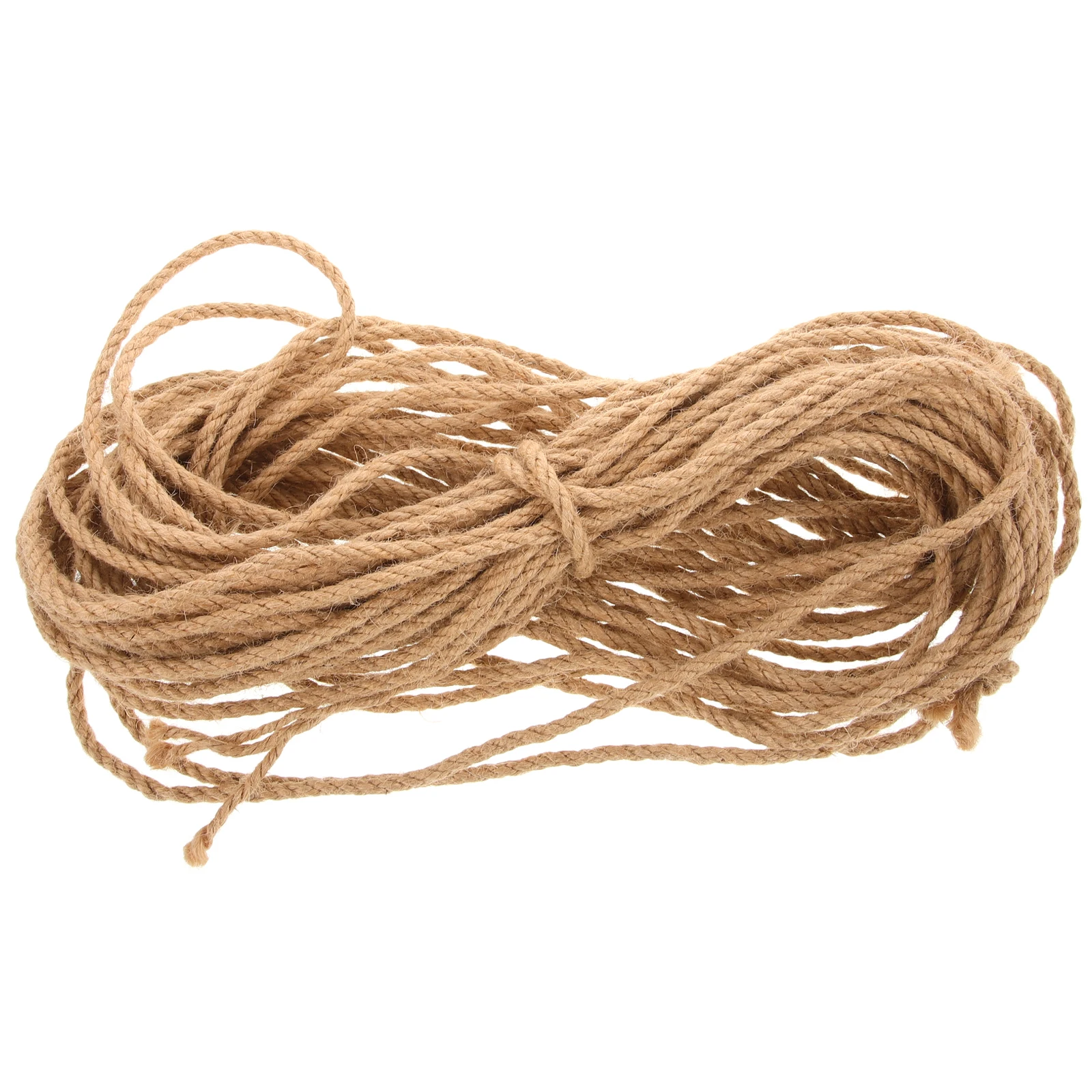 

20M Wear Resistant Flax Rope 5mm Thick Crafts Binding Decorative Natural Twine Garden Heavy Duty Packaging DIY Rope
