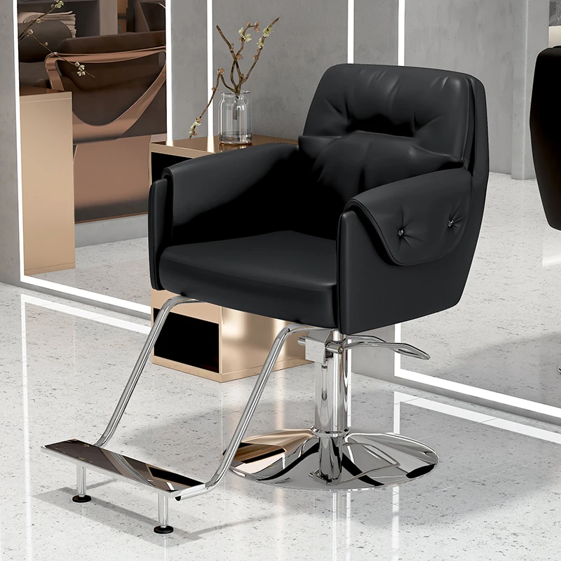 Stylist Cheap Hairdressing Salon Chair Hair Reclinable Pedicure Salon Lifting High-end Barber Chair Classic Stool Haircut