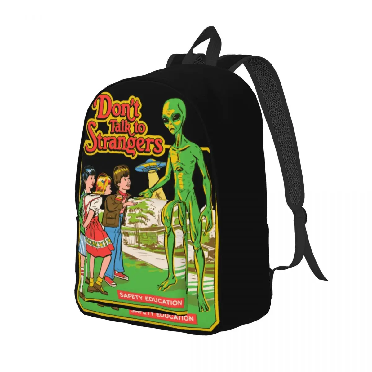 Mochila Supernatural Satan Summon Demons con bolsillo para hombres y mujeres, bolsas para computadora portátil, trabajo escolar, área de tormenta 51, Alien, UFO, Daypack