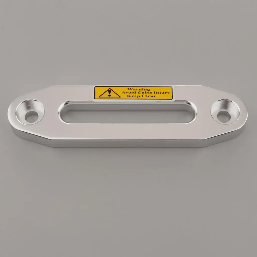 4500lbs Aluminum Alloy Hawse Fairlead for Synthetic Rope, 5.98inch Winch Fairlead (Silver)
