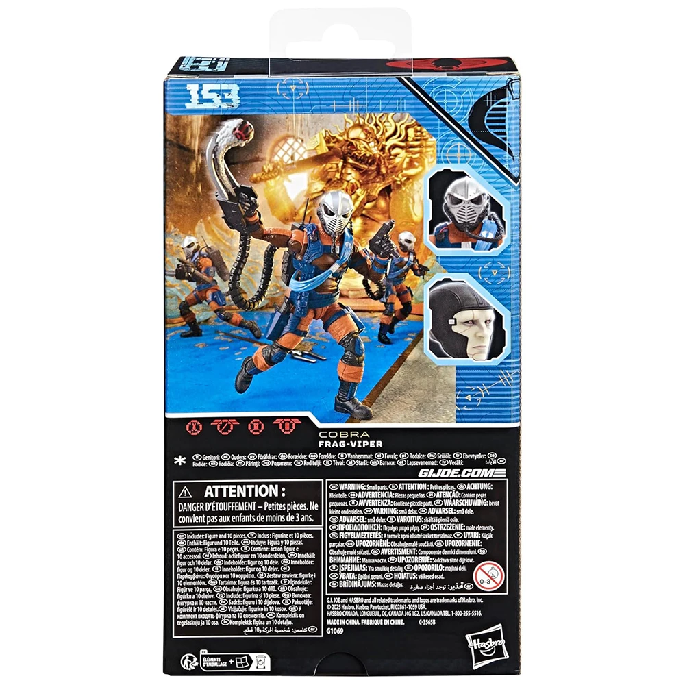 【在庫あり】ハスブロ G.I. ジョー分類シリーズ # 153 Frag-Viper 15 センチメートル絶妙なアクションコブラ兵士フィギュア模型玩具