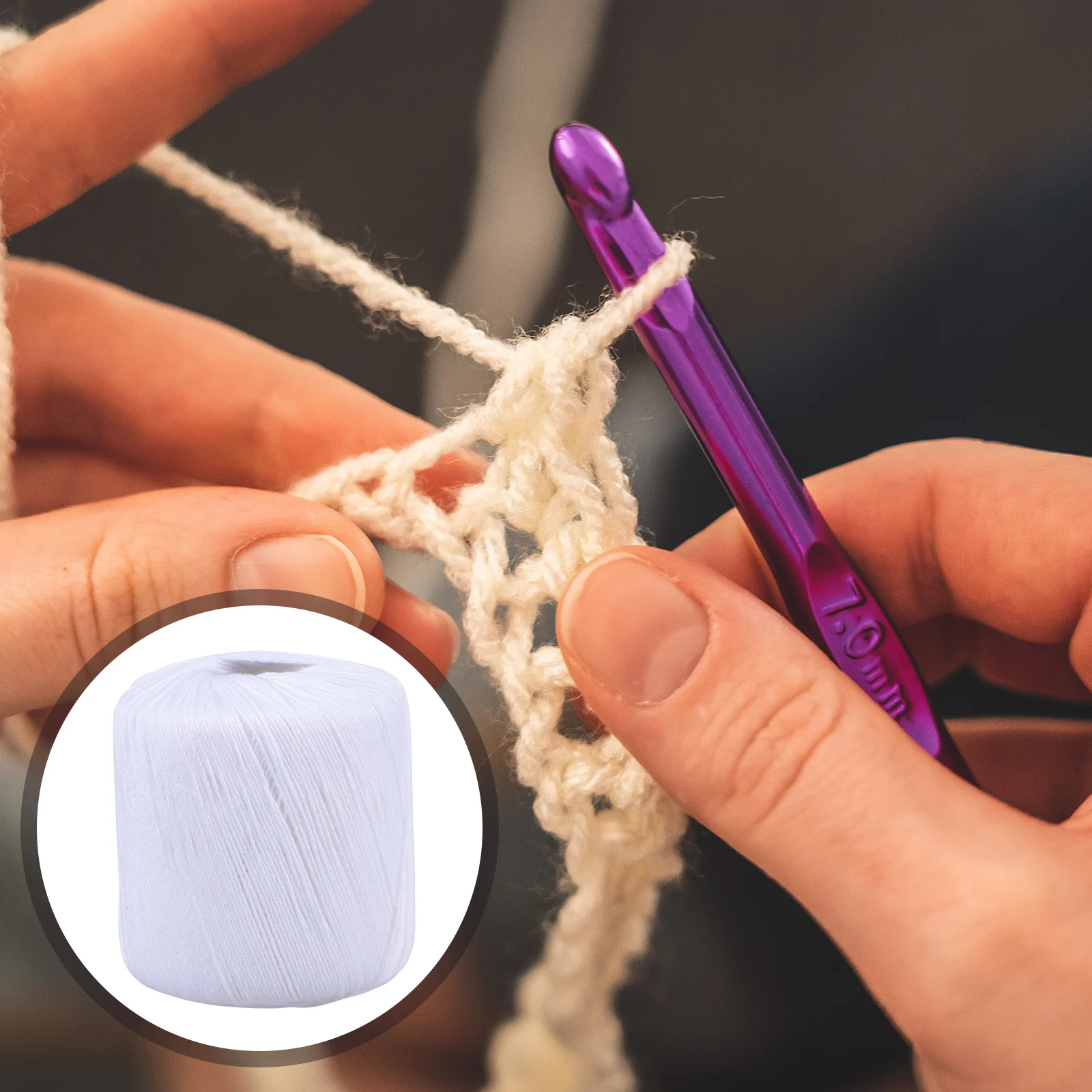 

Cotton Thread Braided Handmade Knitting Rope Cord Yarn Crocheting Supplies DIY Craft Baby