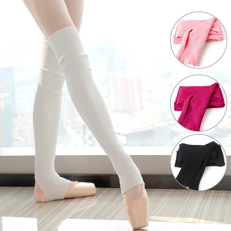 Girls Women Stocking Long Leg Warmers Dance Knitted Leg Warmers Professional Warm Ballet Socks for Dancing