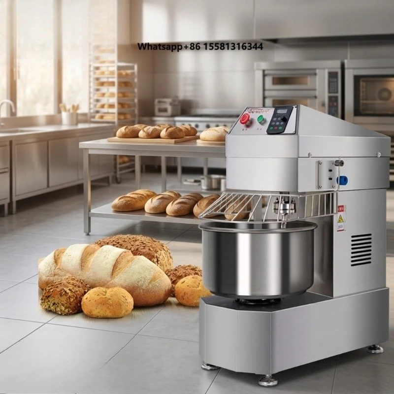 New Heavy Duty Commercial Spiral Dough Mixer with 40L Capacity 3000W 10-Speed for Bakery Flour Mill & Restaurant Use