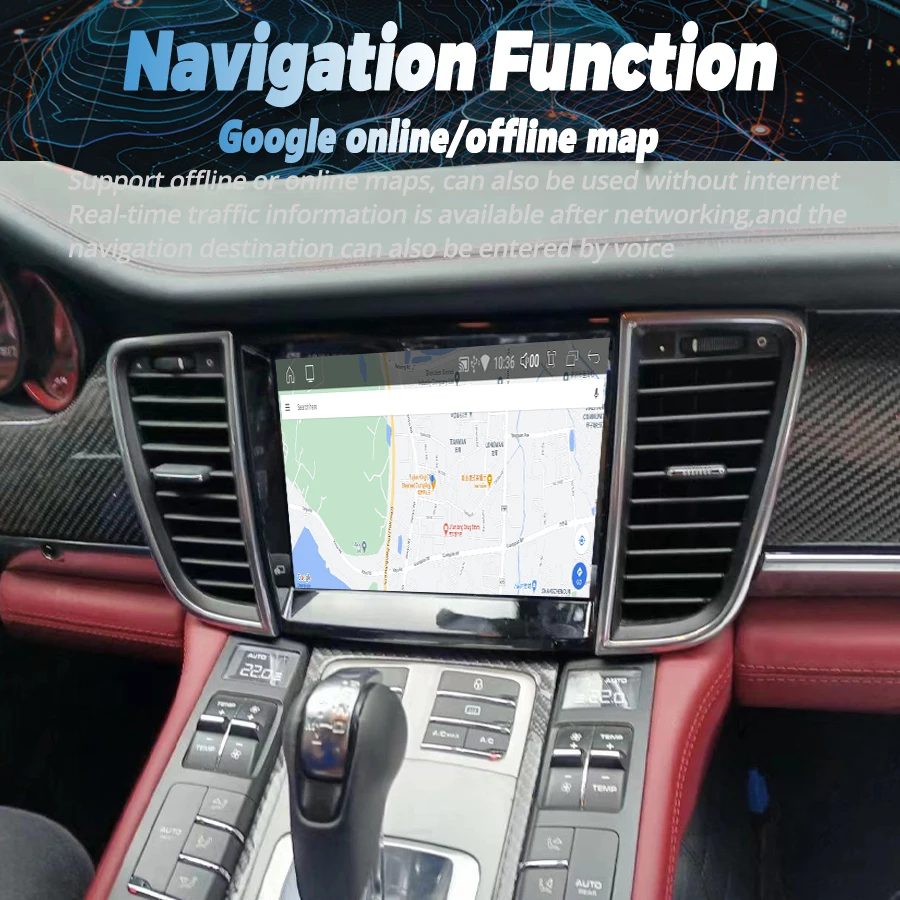 Autoradio Android 13 de 8.4 Pouces avec Navigation GPS, Lecteur de Limitation, Audio Stéréo Carplay PCM3.1, Unité Centrale pour Porsche Panamera de 2010 à 2016