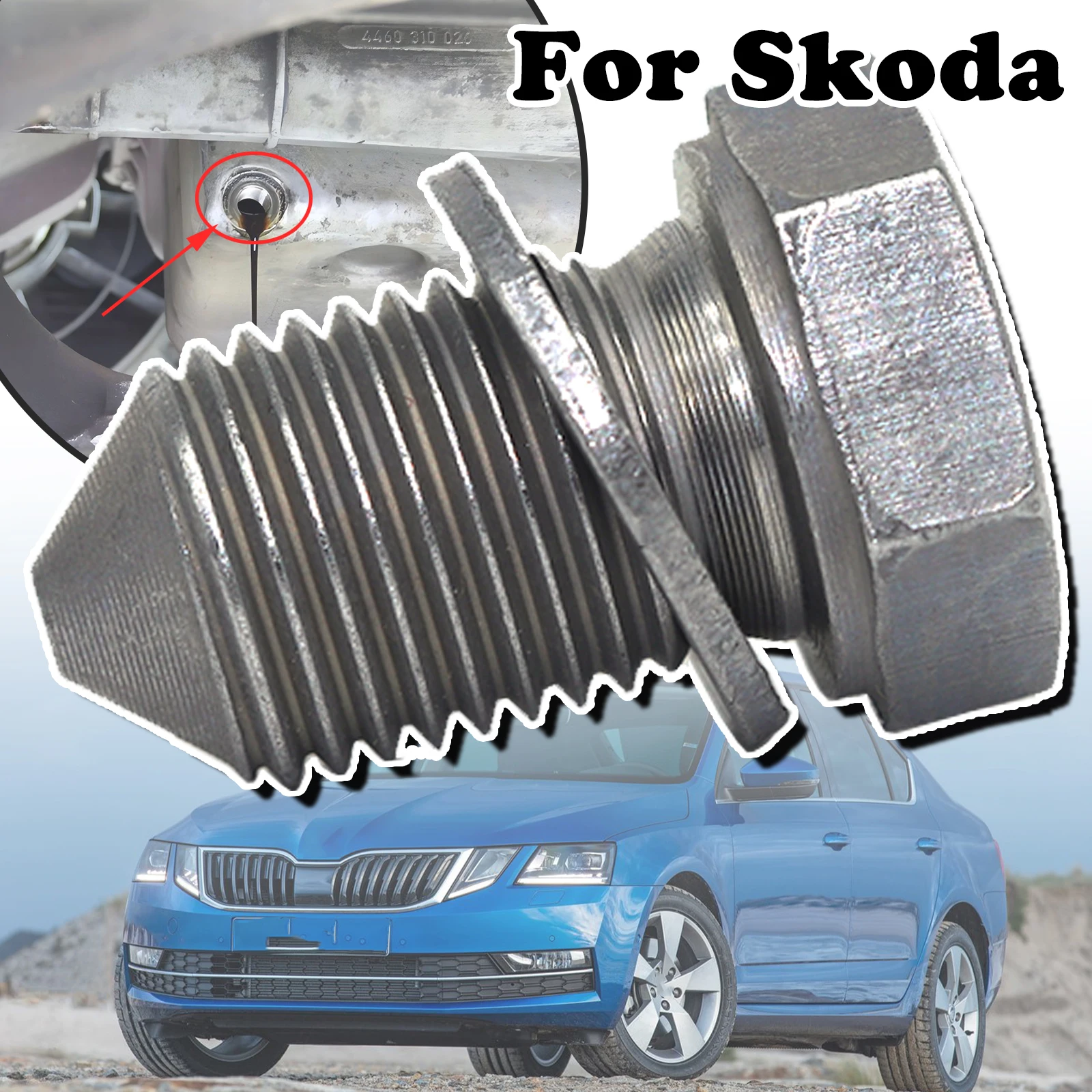 

For Skoda Fabia 6Y NJ Octavia 1U 1Z 5E 1996 2017 M14x1.5x22 Engine Oil Sump Pan Plug Drain Seal Washer Screw Thread N90813201