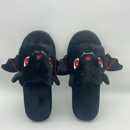 TreasuringU Halloween Kawaii Bat Plush Toys with Slippers Cute Plushie Dolls Cartoon Funny Ghost Toys Kids Birthday Gift - Image 4