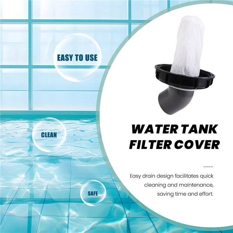 

B50C IBC Аксессуары для ведра тонна Пластиковое ведро с фильтром Крышка ведра DN150 Черный DN150-165 мм 45 градусов