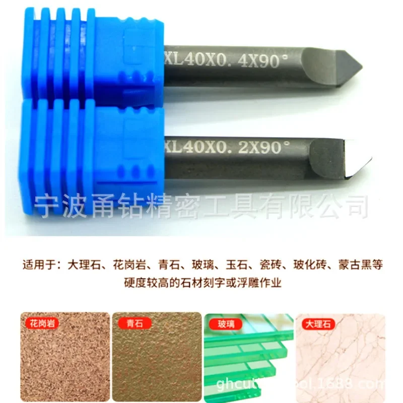 PCD Engraving Machine Diamond Carving, Stone Tools,CNC End Milling Cutter, Marble, Solid Granite, Inscription, Thread