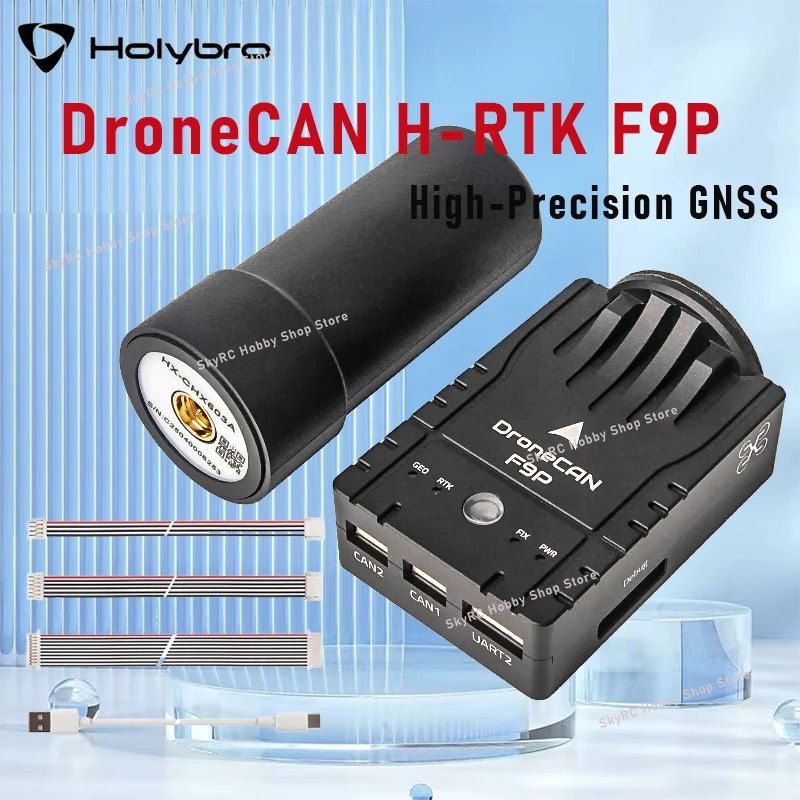 

DroneCAN H-RTK F9P HolyBro Rover / Helical High-Precision GNSS Positioning System for OpenSource Pixhawk Flight Controller