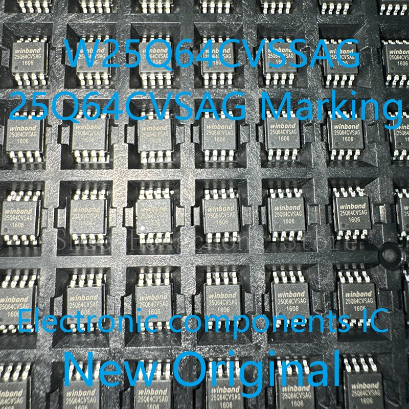 New Original W25Q64CVSSAG W25Q64CVSAG 25Q64CVSAG IC FLASH 64MBIT SPI/QUAD 8SOIC 10PCS