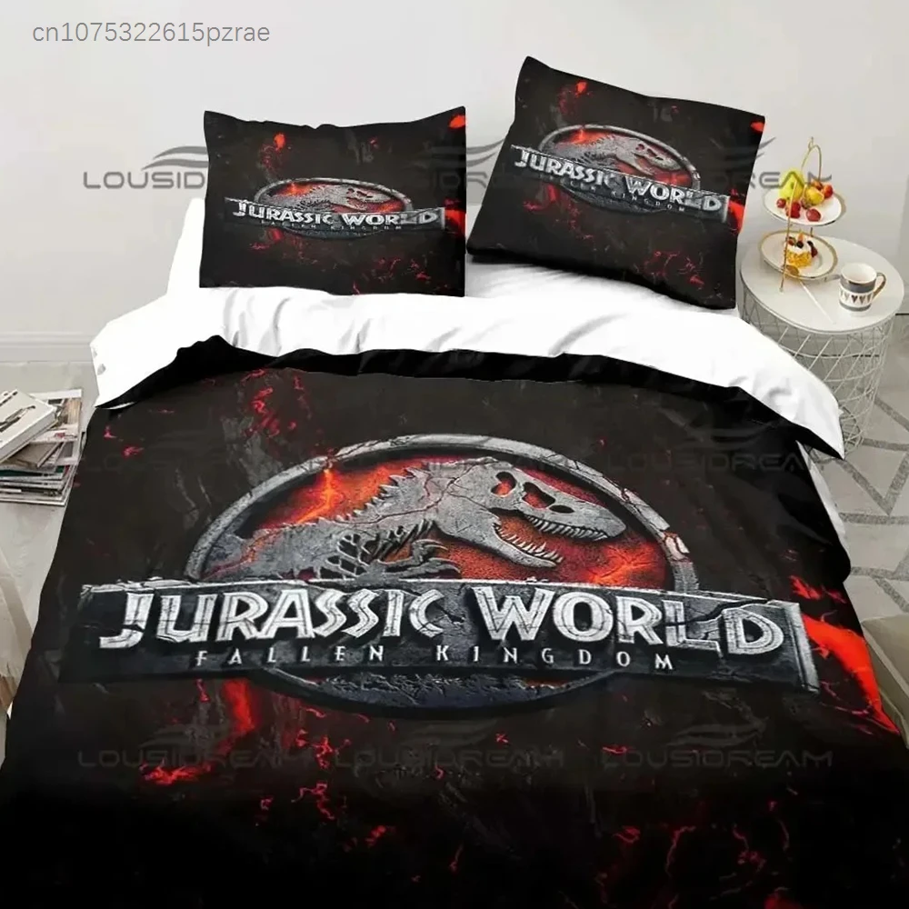 Jurassic Park Bedding Set 3D Printed Suitable For Bedroom Duvet Cover Set With Pillowcases Kids Home Textile