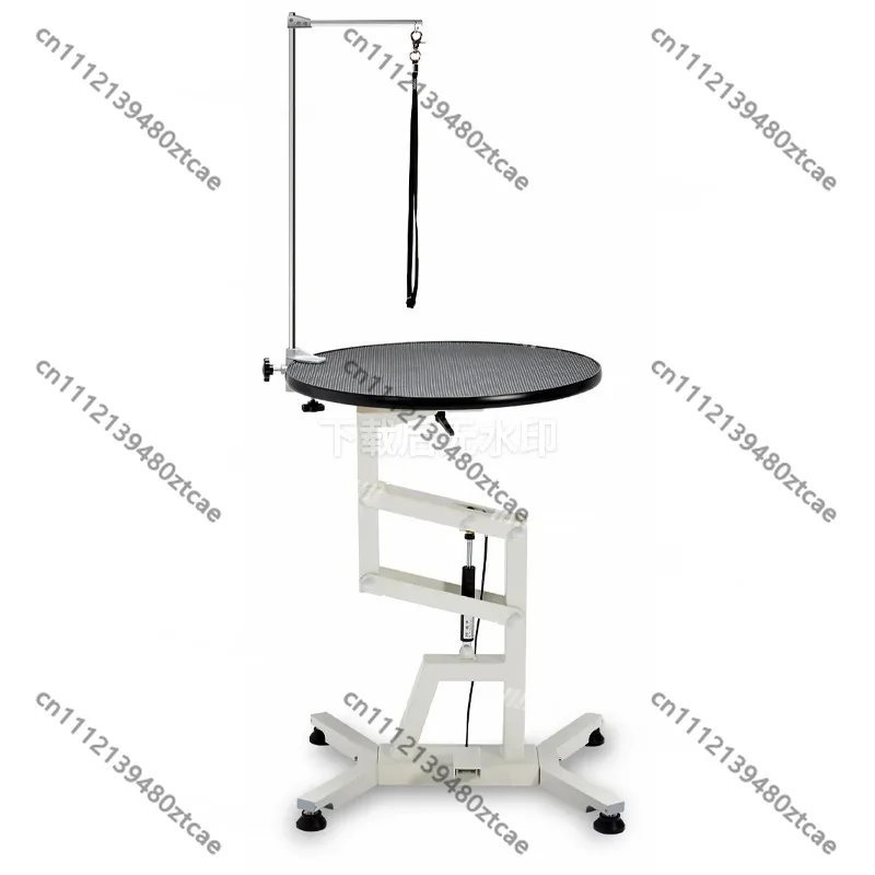 LED Luminous Pet Grooming Table Adjustable Air Pressure Rotatable Design Foldable Beauty Desk for Home Use