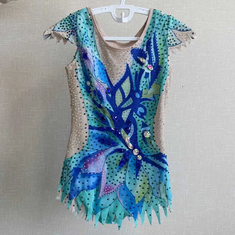 Artistic Gymnastics Uniforms for Children, Girl's Performance Wear, Professional Competition and Grading, Figure Skating Stage