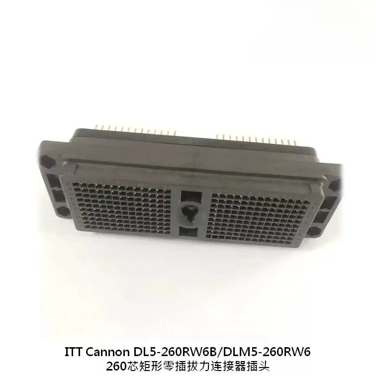 DL5-260RW6B ITT 260 core zero insertion force rectangular plastic connector socket