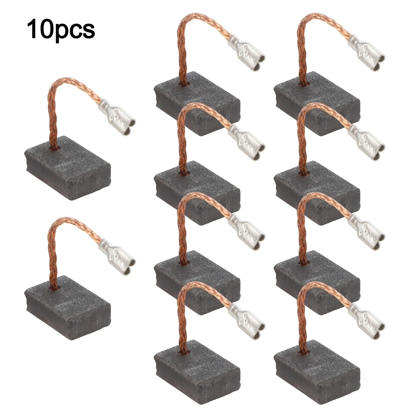 Juego de 10 escobillas de carbón para Bosch GWS 17-125 CIE 6*11*15mm, accesorios y piezas para herramientas eléctricas de amoladora 1607000V37