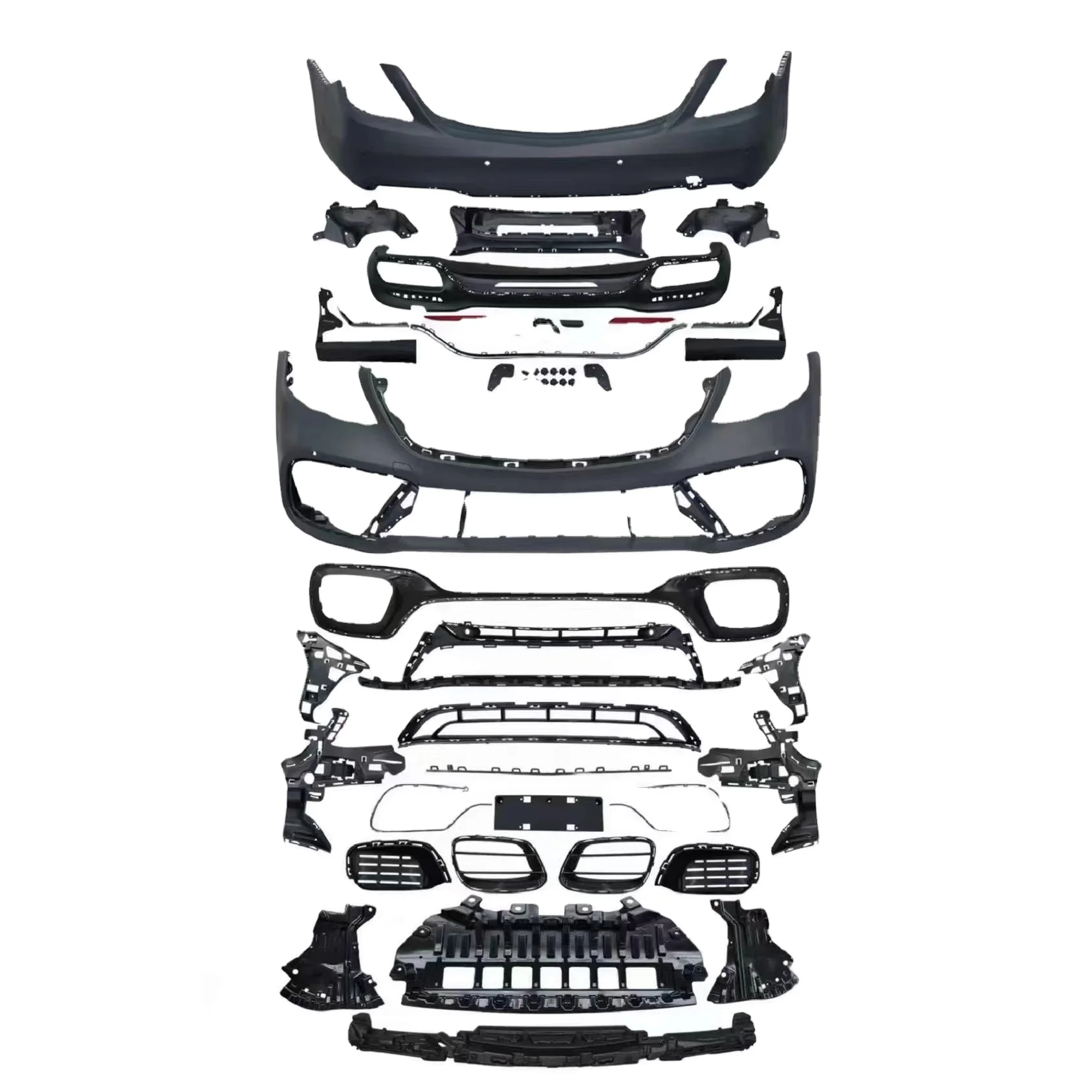 

W222 body kit S class W222 S63 upgrade S65 ko style headlights tail lamp grille si refit s63 body kits for Mercedes-BenAMG s63