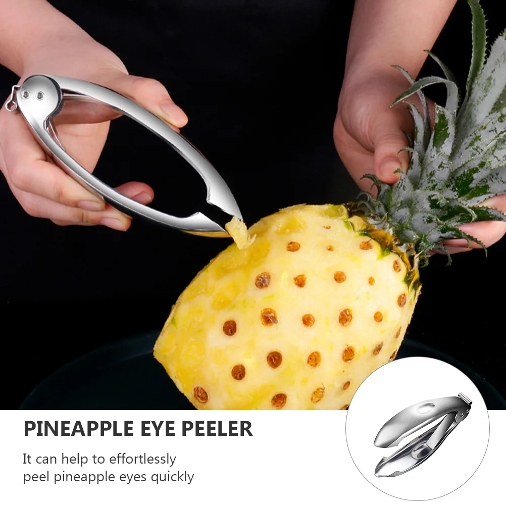 

1pc Stainless Steel Pineapple Eyes Remover Clip Fruit Cutter Tool Household Kitchen Pineapple Peeler Tweezer Easy Grip