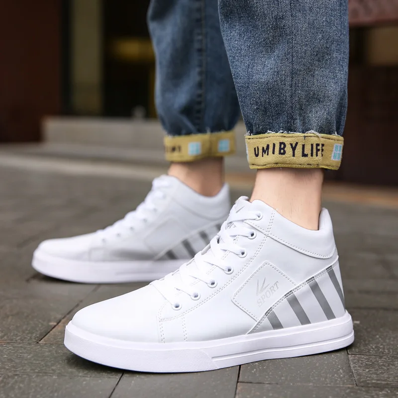 High-quality Fashionable Off White Shoes for Men with Soft Soled，Wear Resistant Anti Slip Casual Men's Sneakers Sapato Masculino