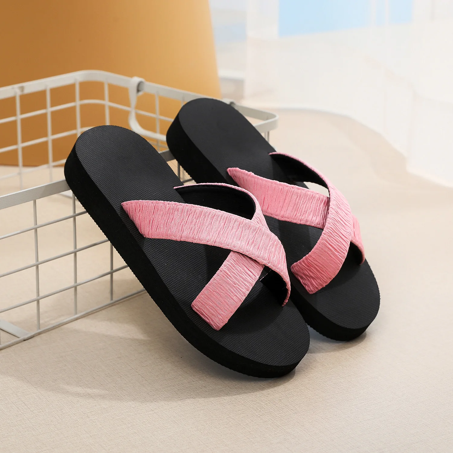 Summer Women Flip Flops Fashion Bohemian Female Beach Flip-Flops Casual Flat Ladies Slipper Comfortable Shoes Indoor House Slide