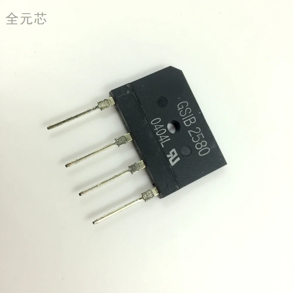 GSIB2580 Bridge Stack 25A 800V Rectifier ZIP Straight Plug Brand New Original