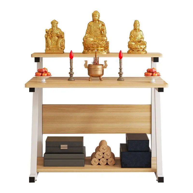Offering table incense case Household Buddhist table Offering Shentai Guan Gong Bodhisattva God of Wealth Buddhist niche New