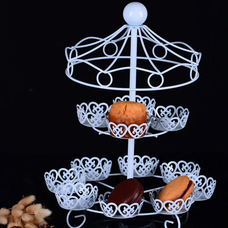 Tools 2 Layer-12 Count Carousel Cupcake Stand Holder Display Wedding Cake Cup Display Stand