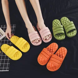 2023 Thick Platform Bathroom Home Slippers Women Fashion Soft Sole EVA Indoor Slides Woman Sandals Summer Non-slip Flip Flops