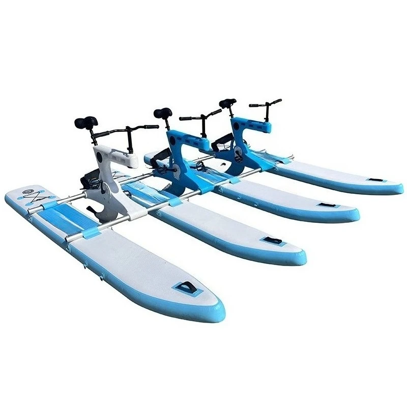

Water bike triple single inflatable pedal boat pontoon